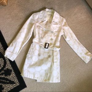 White & Tan Polka Dot Jacket